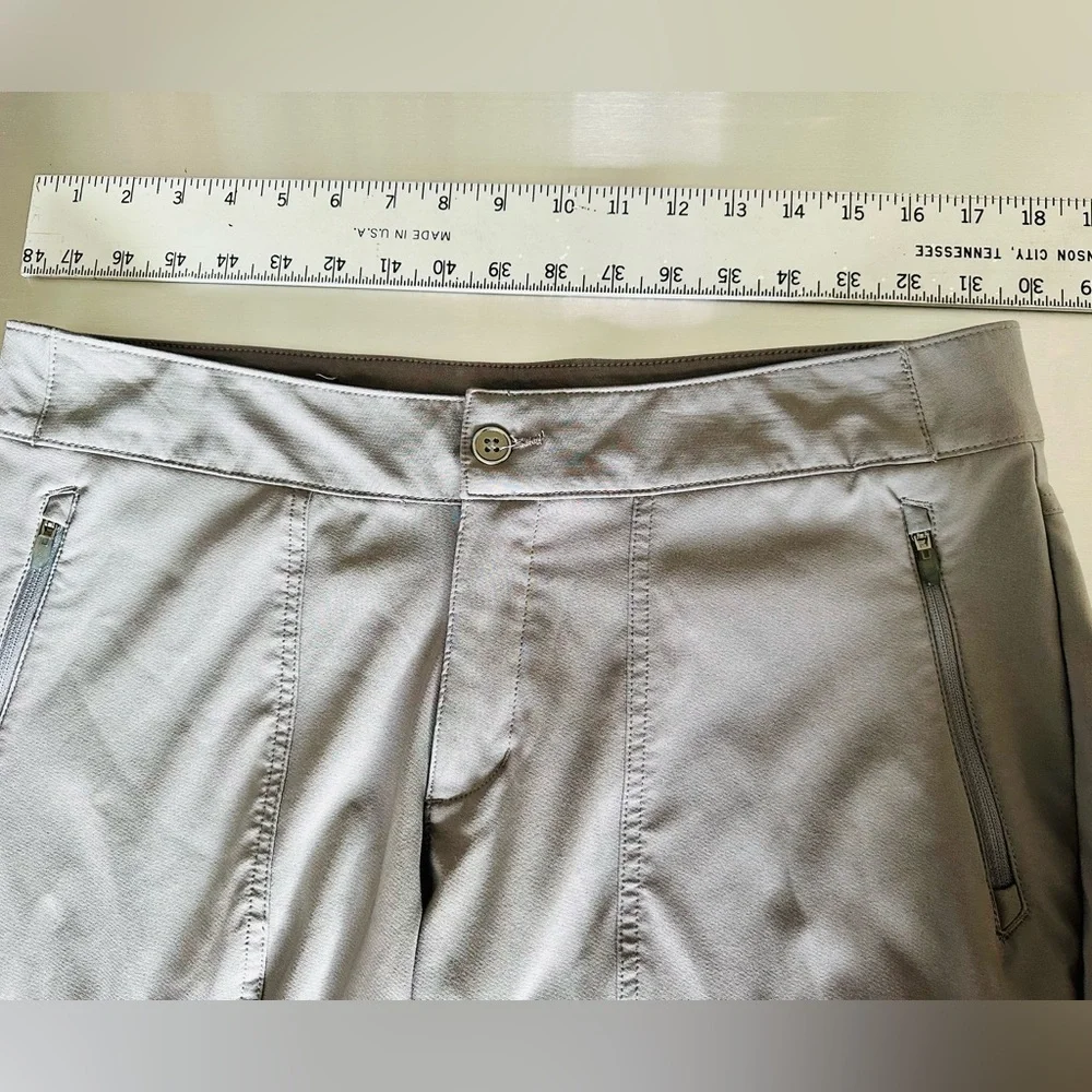 Columbia Omni Pants Outdoor Lightweight Cropped Performance Wear Gray SZ 14 - Picture 12 of 16